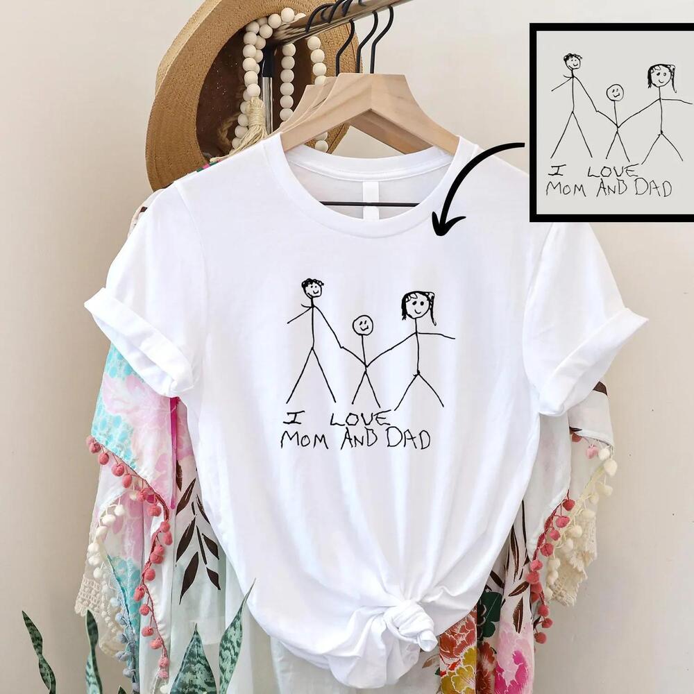 Personalised Kids Drawing T-Shirt, Custom ChildArtwork On  t-shirt